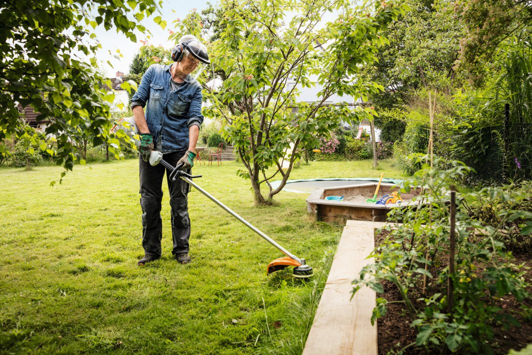 Débroussailleuse STIHL FS 56 R en utilisation