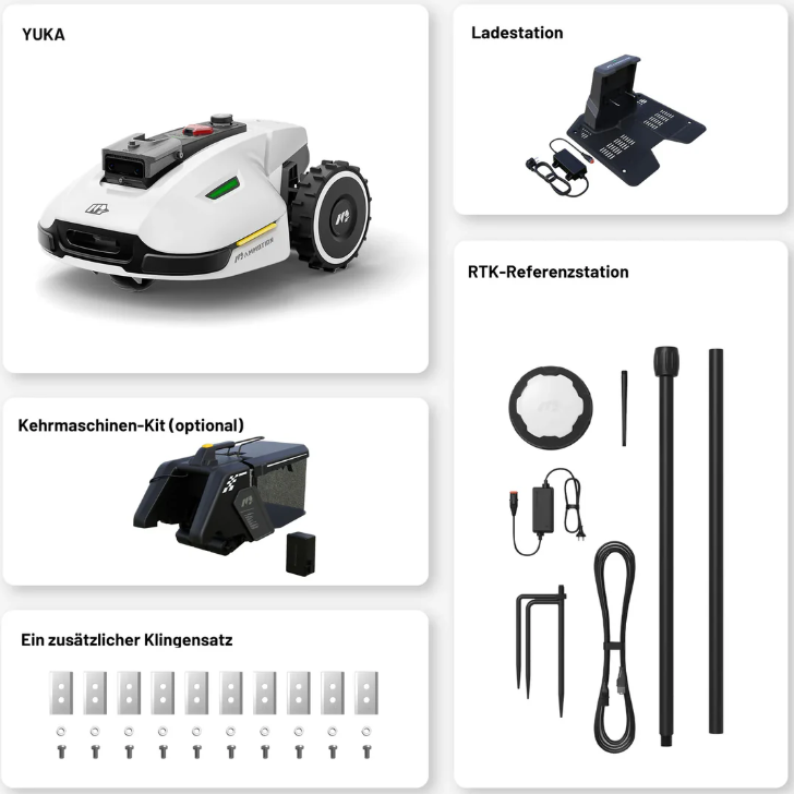 Contenu de la livraison Mammotion YUKA 2000