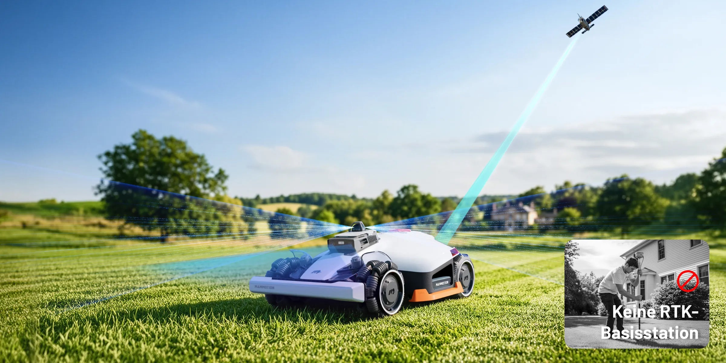 Mammotion LUBA 3 AWD 10000 sur grande pelouse